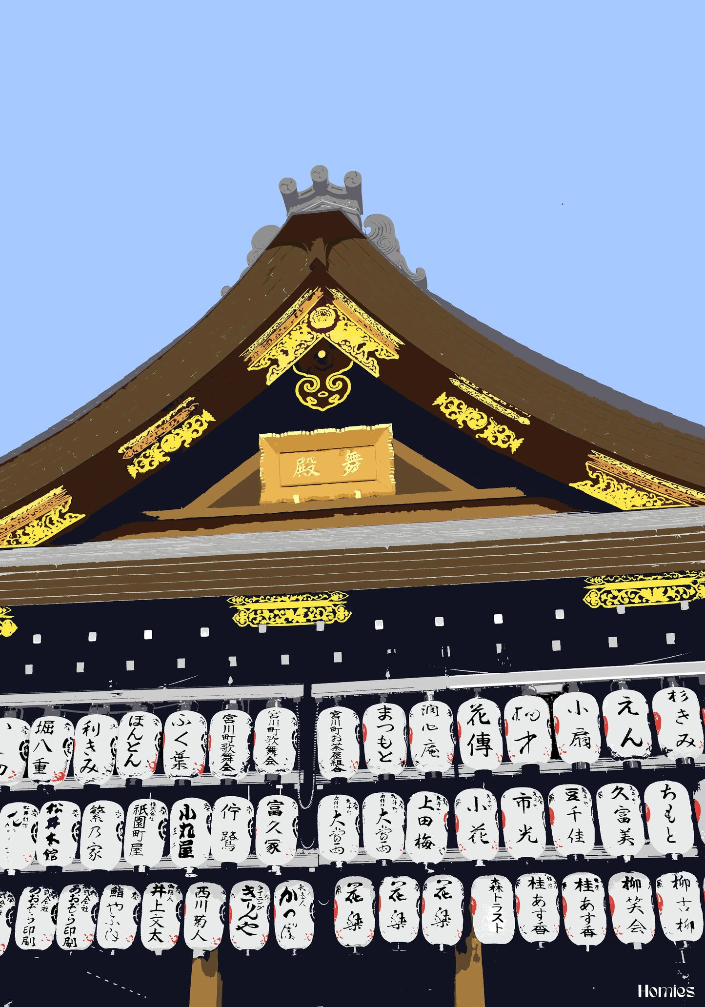 Affiche Kyoto - Japon Homies