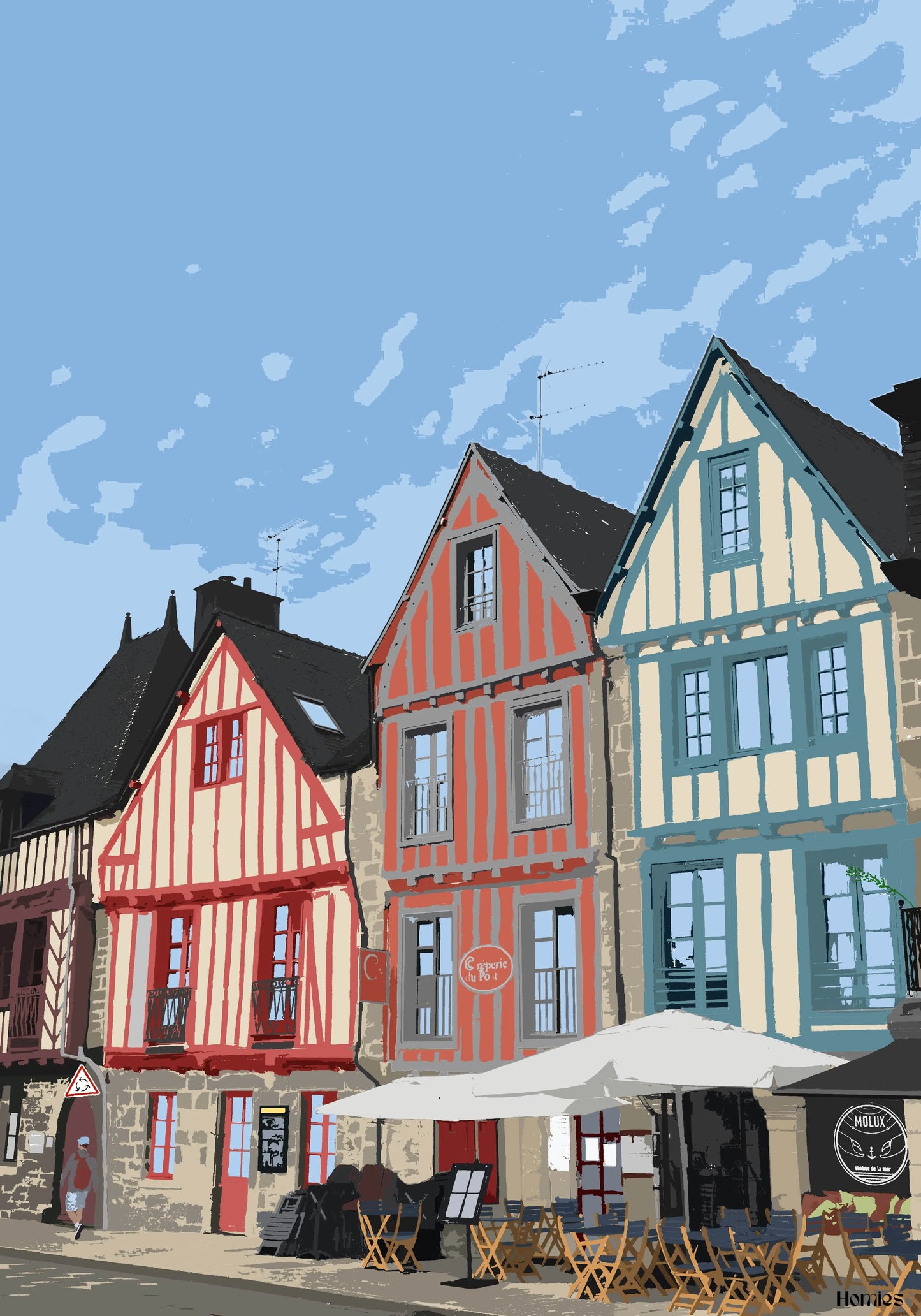 Affiche Vannes - Bretagne Ma boutique