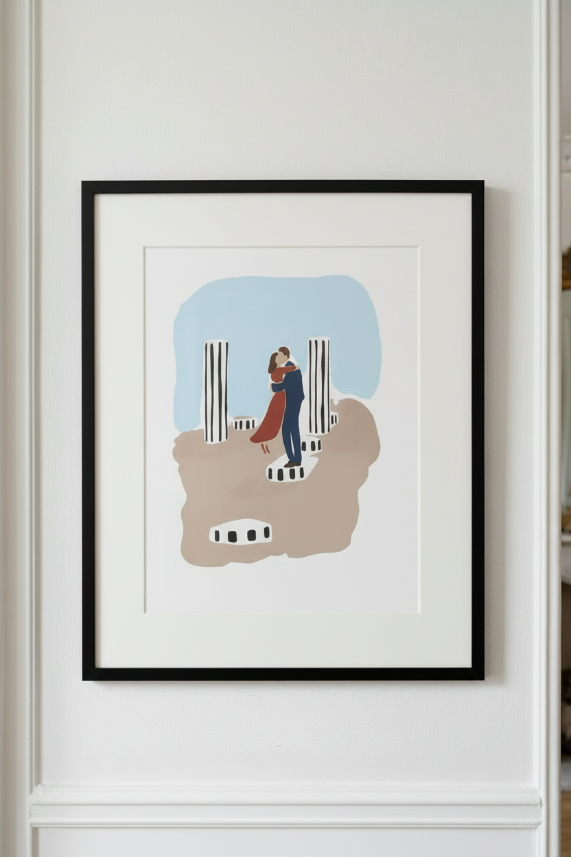 Affiche Paris - Les amoureux Homies Affiche