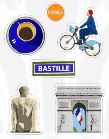 Planche Stickers Paris Homies Stickers