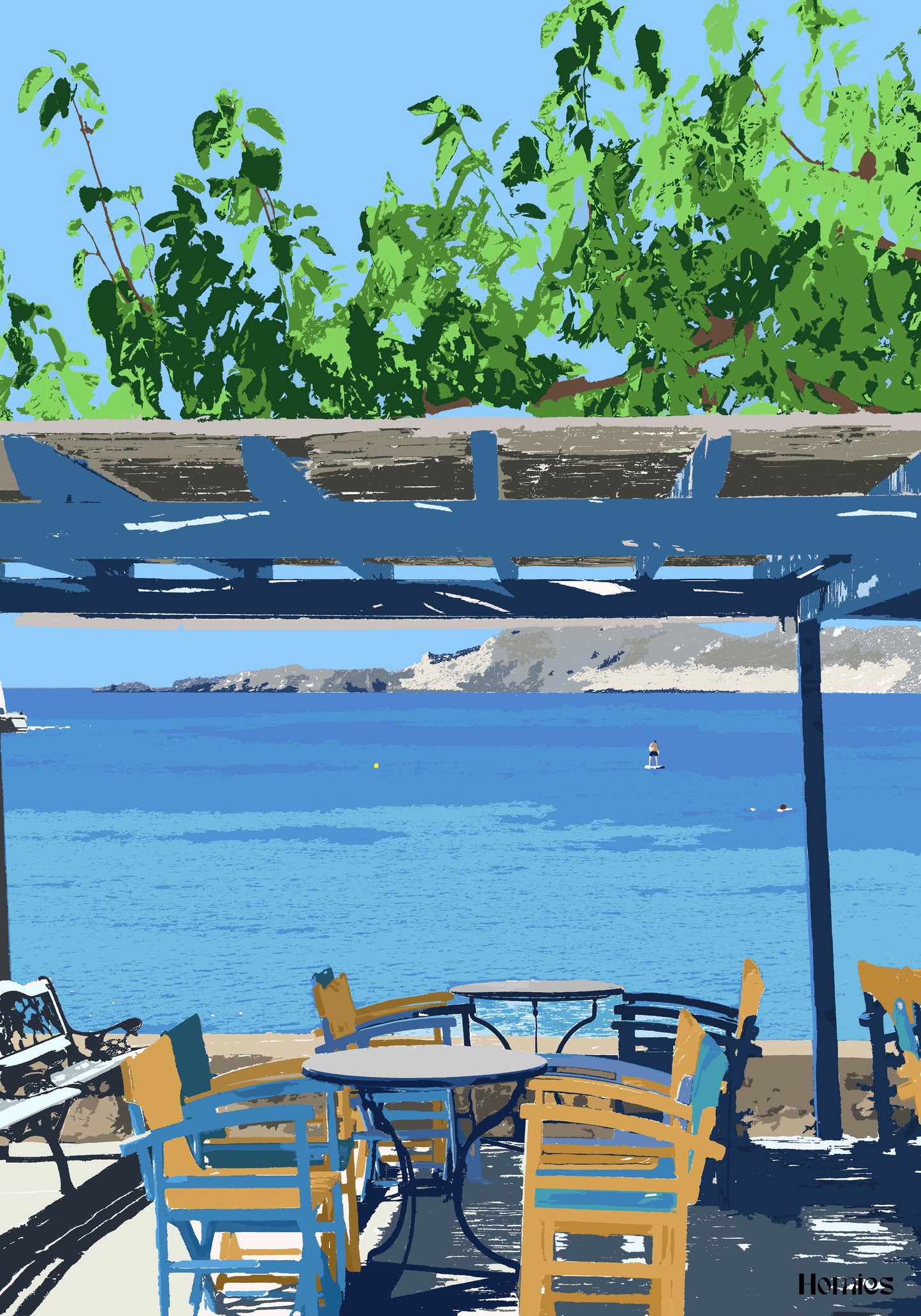 Puzzle Plage en Grèce Homies Puzzle