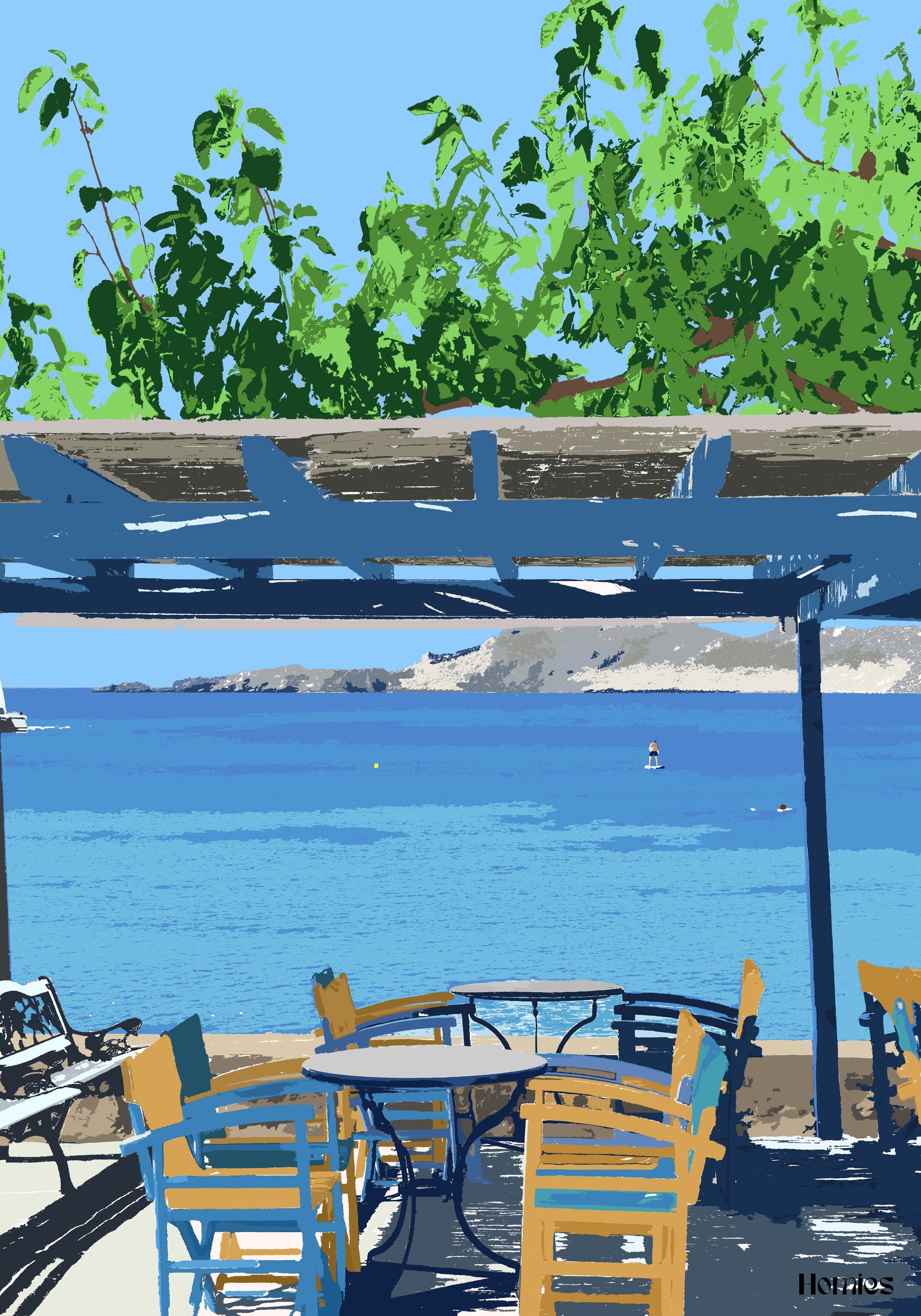 Puzzle Plage en Grèce Homies Puzzle