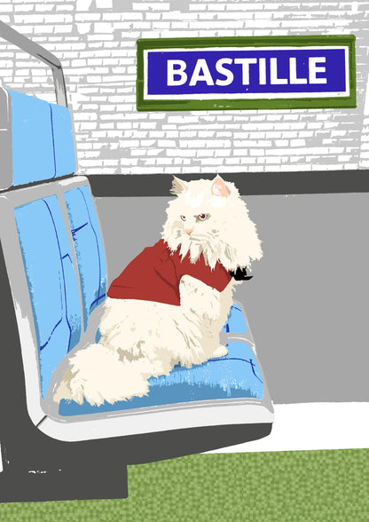 Affiche Métro Paris - Grumpy Parisien Homies Affiche