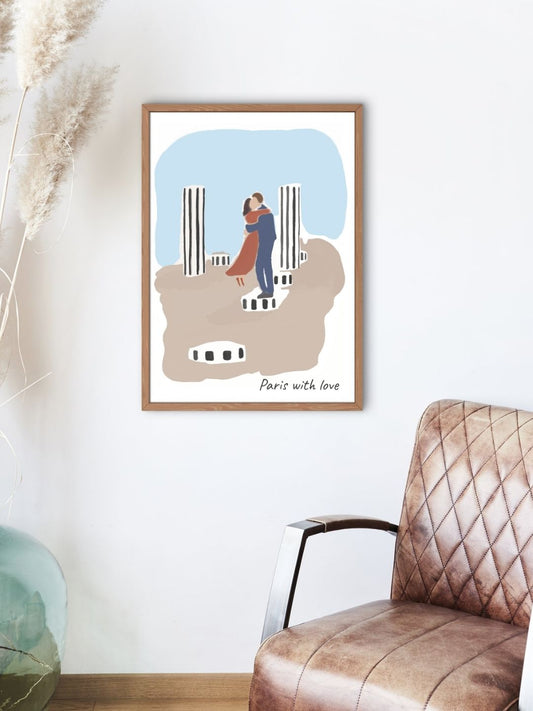 Affiche Paris - Les amoureux Homies Affiche