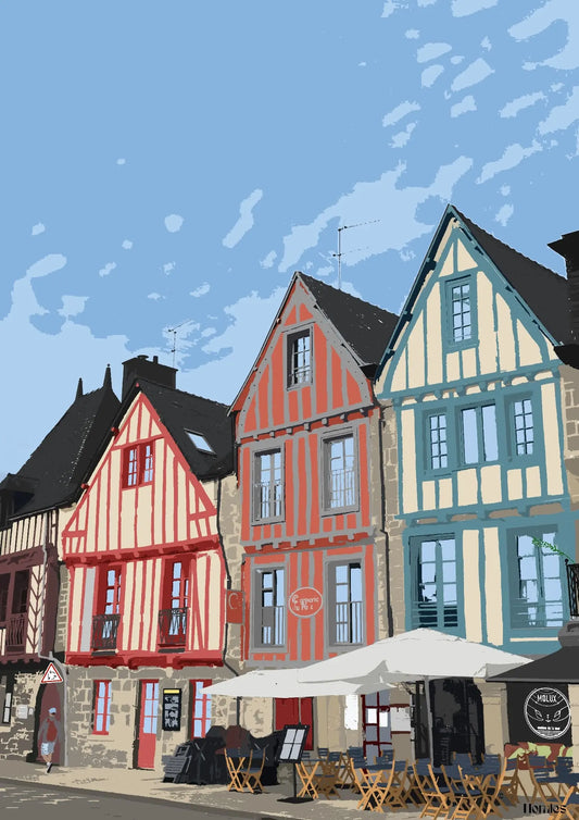 Affiche Vannes - Bretagne Ma boutique