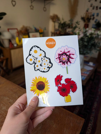 Planche Stickers Fleurs Homies