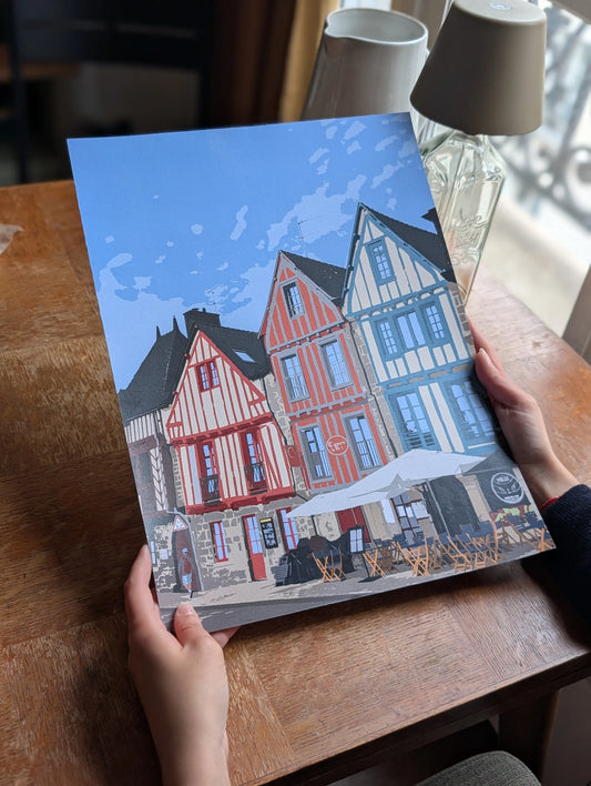 Affiche Vannes - Bretagne Ma boutique