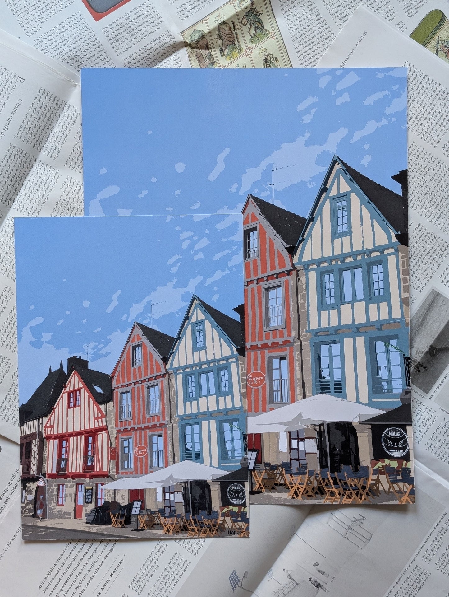 Affiche Bretagne - Vannes Ma boutique Affiche